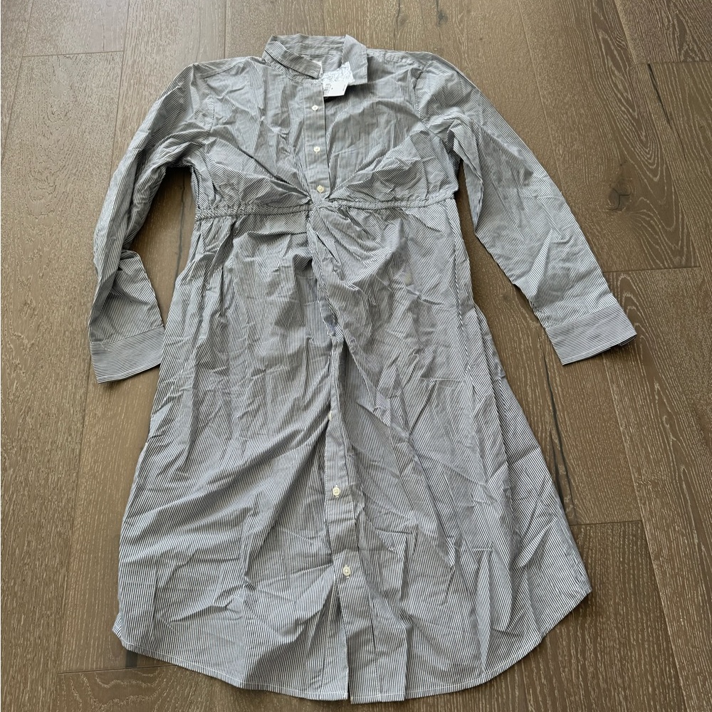 Gap maternity striped shirt dress